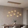 Emibig Emibig COSMO 9 MOKKA AMBER - Moderne hanglamp voor sfeervolle verlichting