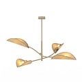 Emibig LOTUS 4 MOKKA/RATTAN - Moderne Deckenlampe für jeden Raum