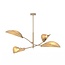 Emibig LOTUS 4 MOKKA/RATTAN - Moderne plafondlamp voor elke ruimte