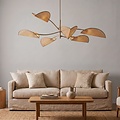 Emibig LOTUS 6 MOKKA/RATTAN - Lampe de plafond moderne pour un éclairage élégant