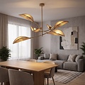 Emibig LOTUS 6 MOKKA/RATTAN - Lampe de plafond moderne pour un éclairage élégant