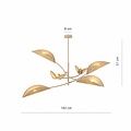 Emibig LOTUS 6 MOKKA/RATTAN - Moderne Deckenlampe für stilvolle Beleuchtung