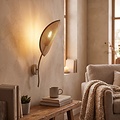 Emibig Emibig LOTUS K1 MOKKA/RATTAN - Applique moderne pour un éclairage chaleureux