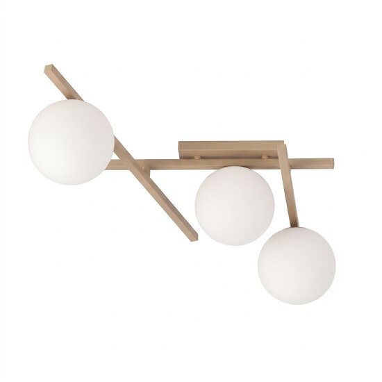Emibig Emibig SMART 3 MOKKA OPAL - Moderne plafondlamp voor sfeervolle verlichting