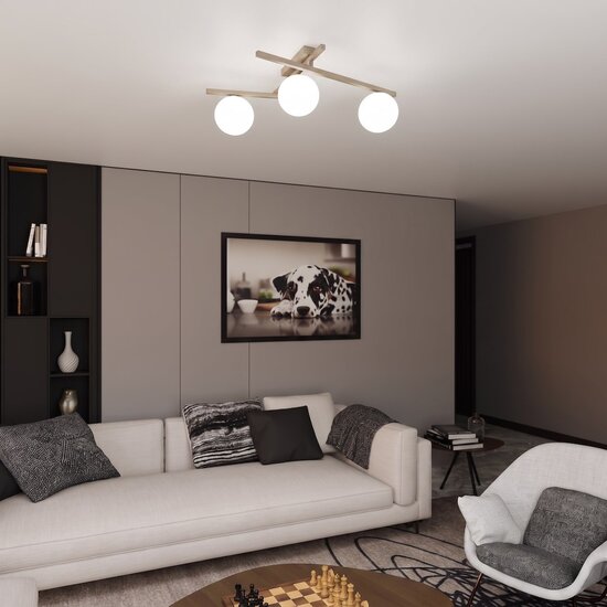 Emibig Emibig SMART 3 MOKKA OPAL - Modern ceiling lamp for stylish lighting