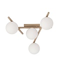 Emibig Emibig SMART 4 MOKKA OPAL - Moderne plafondlamp voor sfeervolle verlichting