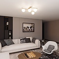 Emibig Emibig SMART 4 MOKKA OPAL - Modern ceiling lamp for stylish lighting