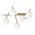 Emibig SMART 5 MOKKA OPAL - Lampe de plafond moderne pour tous les espaces