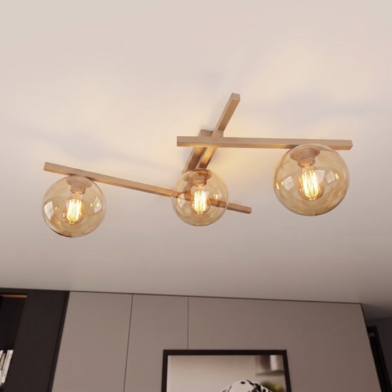 Emibig Emibig SMART 3 MOKKA AMBER - Lampe de plafond moderne pour un éclairage élégant
