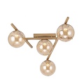 Emibig Emibig SMART 4 MOKKA AMBER - Moderne plafondlamp voor sfeervolle verlichting