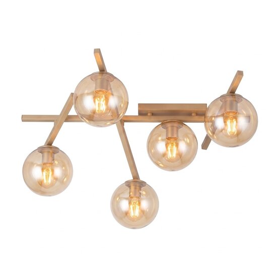 Emibig SMART 5 MOKKA AMBER - Plafonnier moderne pour un éclairage chaleureux