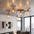 Emibig SMART 5 MOKKA AMBER - Modern ceiling lamp for cozy lighting