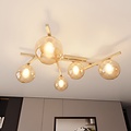 Emibig SMART 5 MOKKA AMBER - Moderne plafondlamp voor sfeervolle verlichting