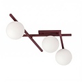 Emibig Emibig SMART 3 BURGUNDY OPAL - Moderne plafondlamp voor sfeervolle verlichting