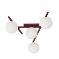 Emibig Emibig SMART 4 BURGUNDY OPAL - Modern plafondlamp voor sfeervolle verlichting