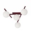 Emibig Emibig SMART 4 BURGUNDY OPAL - Modern ceiling lamp for stylish lighting