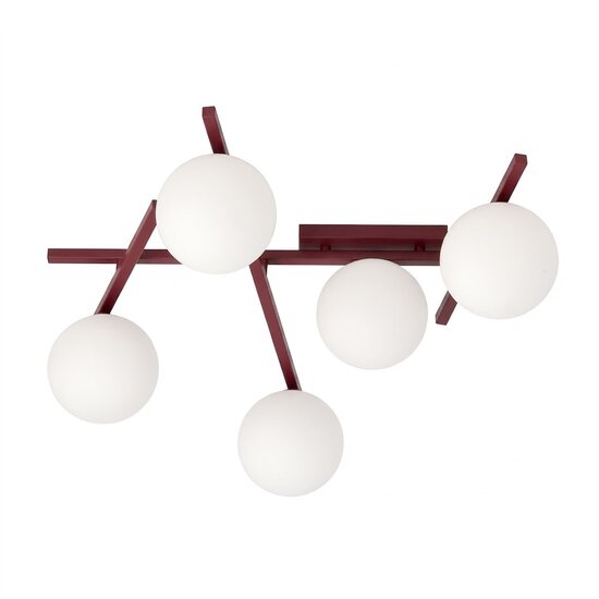 Emibig SMART 5 BURGUNDY OPAL - Lampe de plafond moderne pour une illumination élégante