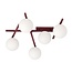 Emibig SMART 5 BURGUNDY OPAL - Modern ceiling lamp for stylish illumination