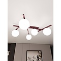 Emibig SMART 5 BURGUNDY OPAL - Moderne Deckenlampe für stilvolle Beleuchtung