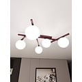 Emibig SMART 5 BURGUNDY OPAL - Moderne plafondlamp voor sfeervolle verlichting