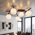 Emibig SMART 5 BURGUNDY OPAL - Modern ceiling lamp for stylish illumination