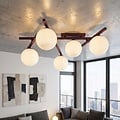 Emibig SMART 5 BURGUNDY OPAL - Moderne plafondlamp voor sfeervolle verlichting