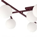 Emibig SMART 5 BURGUNDY OPAL - Moderne plafondlamp voor sfeervolle verlichting