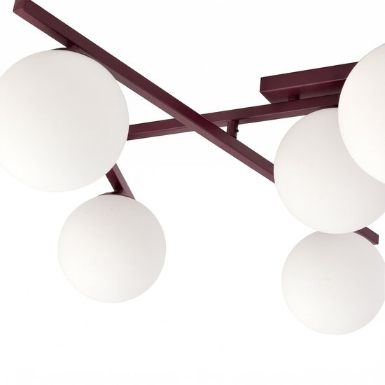Emibig SMART 5 BURGUNDY OPAL - Lampe de plafond moderne pour une illumination élégante