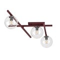 Emibig SMART 3 BURGUNDY TRANSPARENT - Moderne Deckenlampe für stilvolle Beleuchtung
