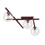 Emibig SMART 3 BURGUNDY TRANSPARENT - Moderne plafondlamp voor sfeervolle verlichting