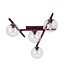 Emibig SMART 4 BURGUNDY TRANSPARENT - Moderne Deckenlampe für stilvolle Beleuchtung