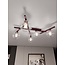 Emibig SMART 5 BURGUNDY TRANSPARENT - Modern ceiling lamp for stylish illumination