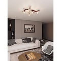 Emibig SMART 5 BURGUNDY TRANSPARENT - Moderne plafondlamp voor sfeervolle verlichting