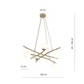 Emibig Emibig ESSA 5 MOKKA OPAL - Lampe suspendue élégante pour tous les espaces
