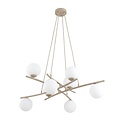 Emibig Emibig ESSA 8 MOKKA OPAL - Lampe suspendue moderne pour un éclairage élégant