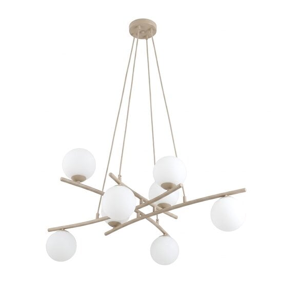 Emibig Emibig ESSA 8 MOKKA OPAL - Moderne hanglamp voor sfeervolle verlichting
