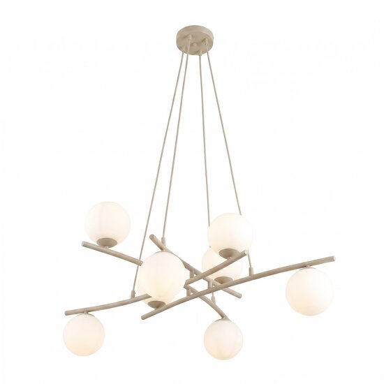 Emibig Emibig ESSA 8 MOKKA OPAL - Moderne Pendelleuchte für stilvolle Beleuchtung