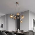 Emibig Emibig ESSA 5 MOKKA AMBER - Moderne hanglamp voor sfeervolle verlichting