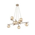 Emibig Emibig ESSA 8 MOKKA AMBER - Lampe suspendue moderne pour une ambiance chaleureuse