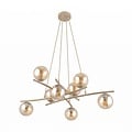 Emibig Emibig ESSA 8 MOKKA AMBER - Moderne hanglamp voor sfeervolle verlichting