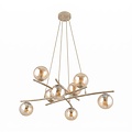 Emibig Emibig ESSA 8 MOKKA AMBER - Moderne Pendelleuchte für eine gemütliche Atmosphäre