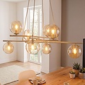 Emibig Emibig ESSA 8 MOKKA AMBER - Moderne hanglamp voor sfeervolle verlichting