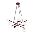 Emibig Emibig ESSA 5 BURGUNDY OPAL - Lámpara colgante moderna para una iluminación elegante