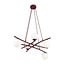 Emibig Emibig ESSA 5 BURGUNDY OPAL - Moderne hanglamp voor sfeervolle verlichting