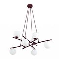 Emibig Emibig ESSA 8 BURGUNDY OPAL - Modern pendant lamp for stylish lighting