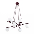 Emibig Emibig ESSA 8 BURGUNDY OPAL - Moderne Pendelleuchte für stilvolle Beleuchtung