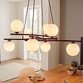 Emibig Emibig ESSA 8 BURGUNDY OPAL - Lampe suspendue moderne pour un éclairage élégant