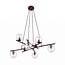 Emibig Emibig ESSA 8 BURGUNDY TRANSPARENT - Moderne Pendelleuchte für stilvolle Beleuchtung
