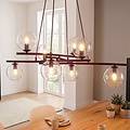 Emibig Emibig ESSA 8 BURGUNDY TRANSPARENT - Moderne Pendelleuchte für stilvolle Beleuchtung