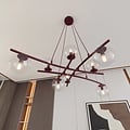 Emibig Emibig ESSA 8 BURGUNDY TRANSPARENT - Moderne Pendelleuchte für stilvolle Beleuchtung